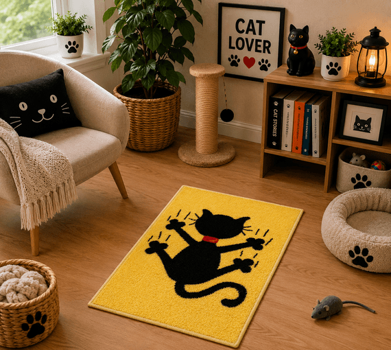 Black Cat Rug 