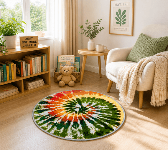 Tie Dye Round Rug