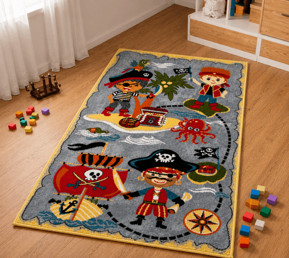 Pirate Adventure Kids Rug 