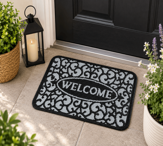 Welcome Doormat Ornamental Pattern
